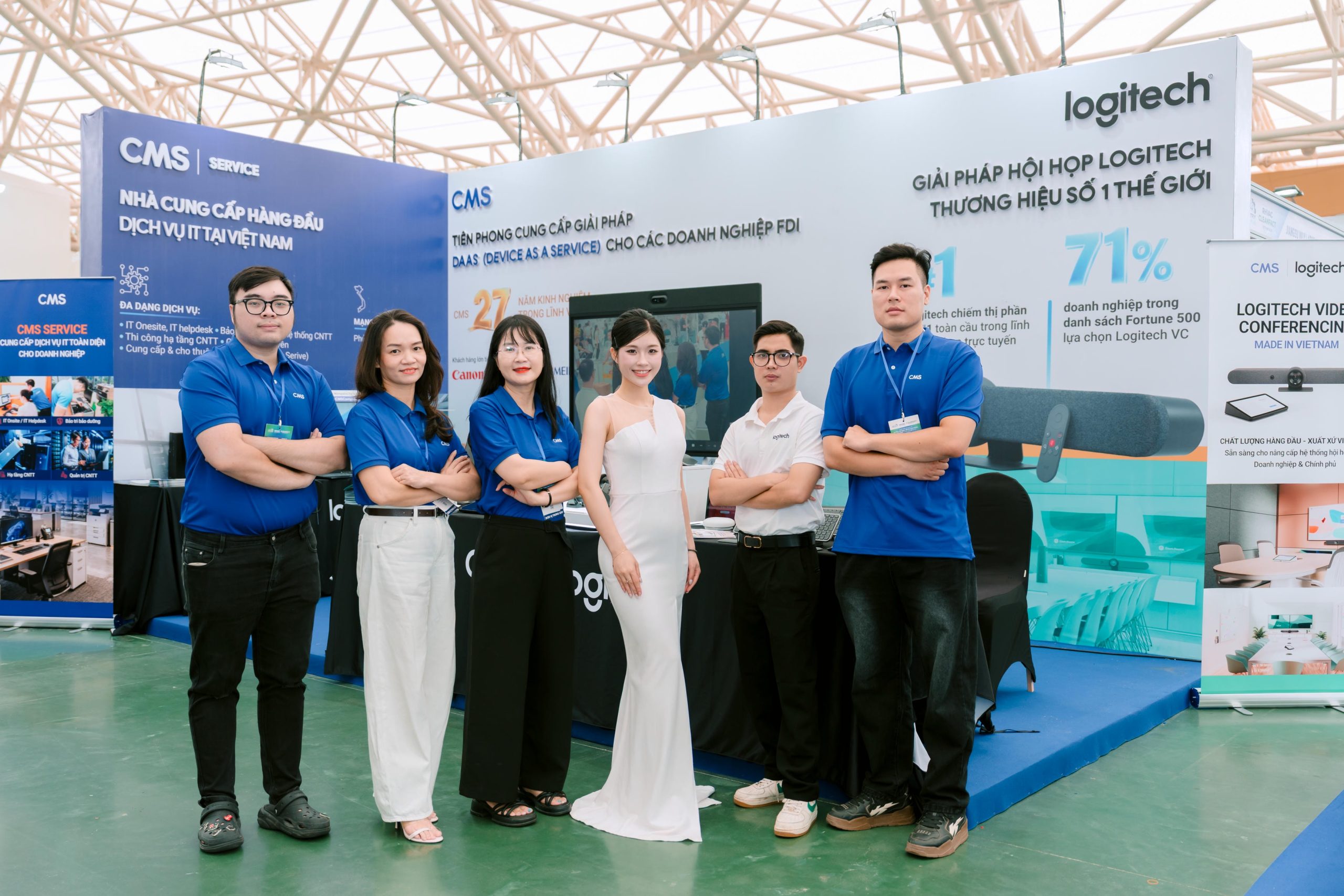 CMS tại Viet Industry 2026 với giải pháp IT, DaaS và Logitech dành cho doanh nghiệp