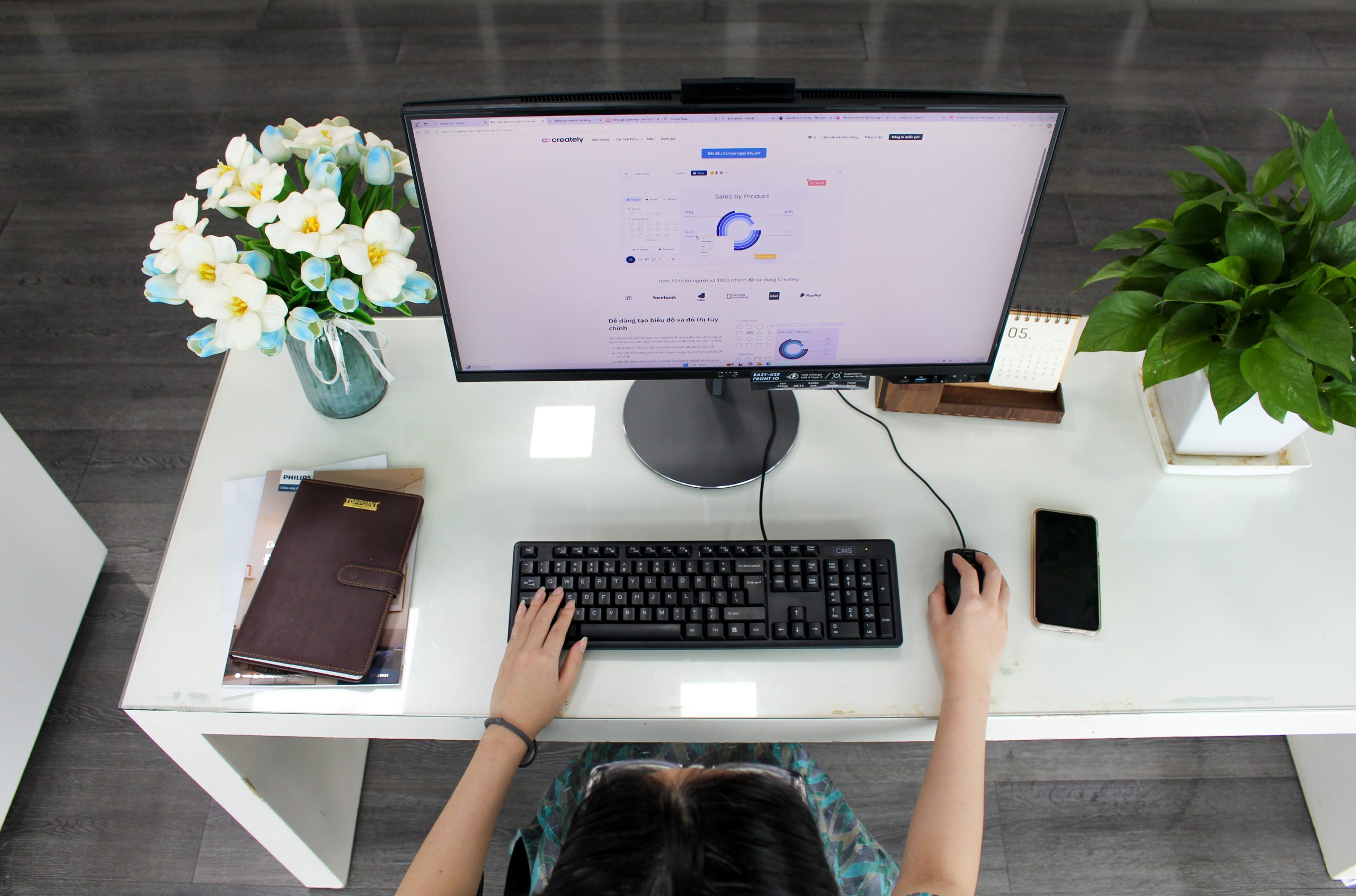 Máy tính để bàn CMS X-Pro All in One XPQ7H-I96 - 24 inch