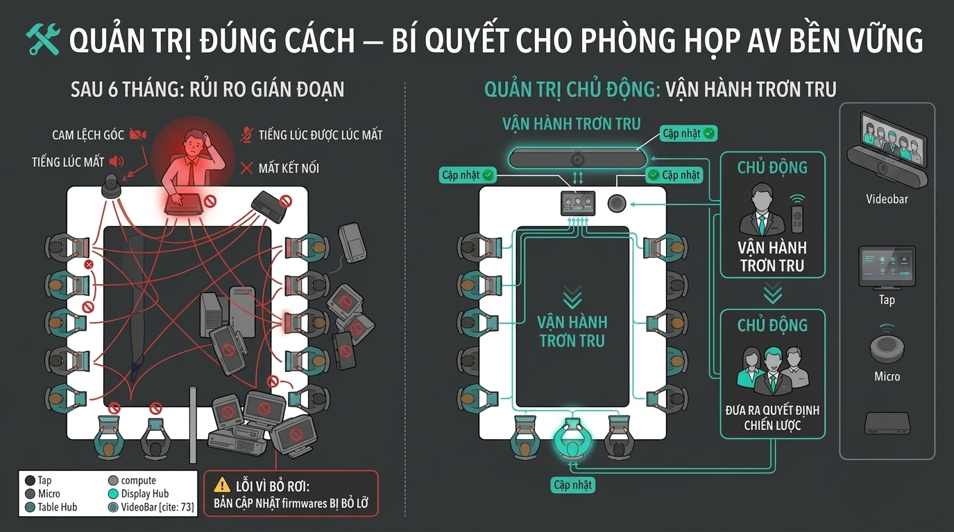 Từ Reactive đến Proactive: Đã đến lúc quản trị phòng họp trực tuyến đúng cách