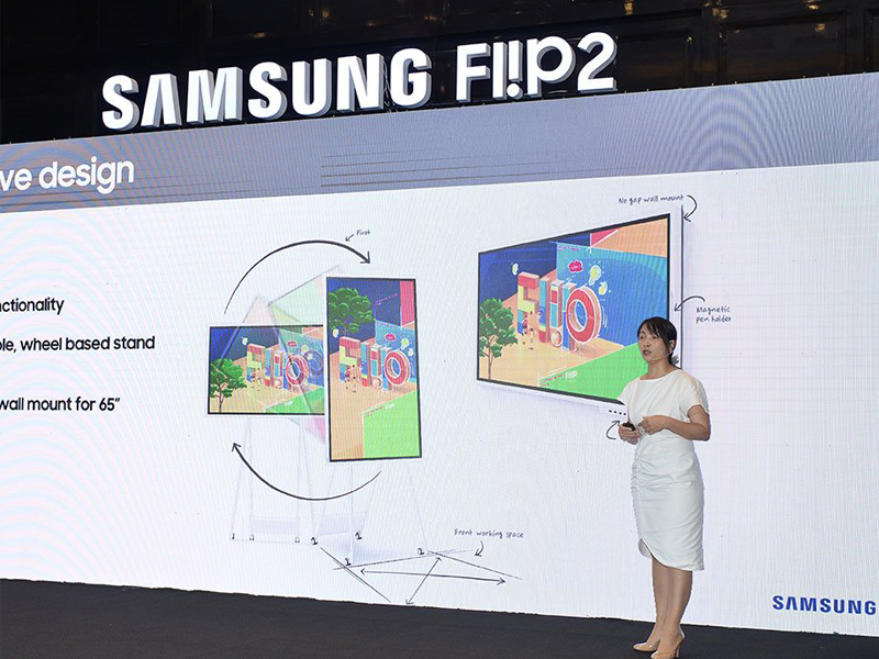 Samsung và CMS giới thiệu giải pháp thông minh cho hội họp cùng bảng đa năng Flip2