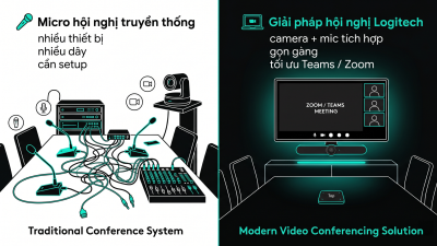 Giải pháp hội nghị truyền thống hay hiện đại: Bạn đã chọn đúng giải pháp cho phòng họp của doanh nghiệp?